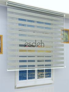 Bambu Zebra Perde - Gri