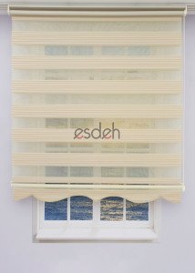 Bej Zebra Perde - Geniş Pliseli Model