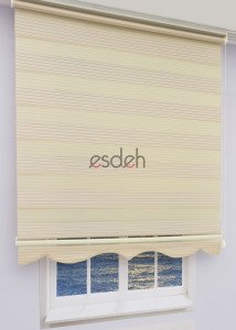 Bej Zebra Perde - Geniş Pliseli Model