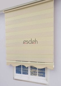 Bej Zebra Perde - Geniş Pliseli Model