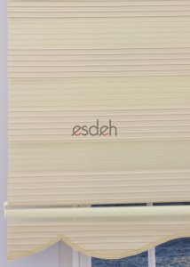 Bej Zebra Perde - Geniş Pliseli Model