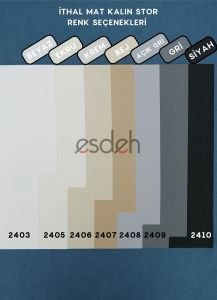 Beyaz Lazer Stor Perde - Geometrik Desen - Orta Kalın Kumaş