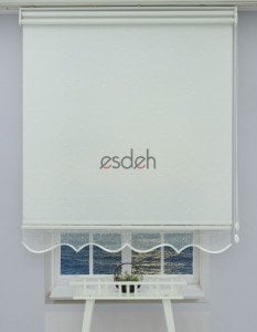 Düz Spor Tül Stor Perde - Beyaz - Çift Mekanizmalı