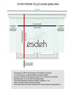 Polyester Stor Kumaşı - 165 gr/m² - 0.28 mm Kalınlık (Standart Ürün)