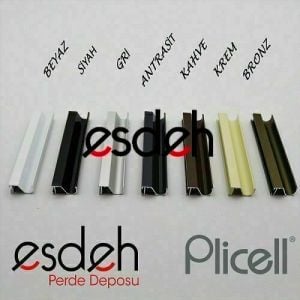 Buz Beyazı Karartma (Blackout) Plicell Cam Balkon Perdesi - Niteflite Seri