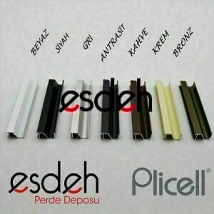 Koyu Gri Karartma (Blackout) Plicell Cam Balkon Perdesi - Niteflite Seri