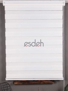 Bambu Zebra Perde - Beyaz