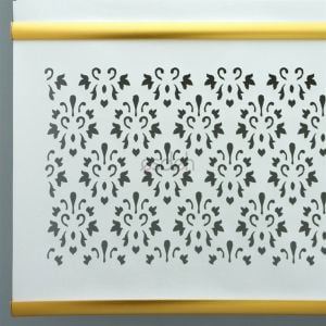 Ekru Lazer Stor Perde - Çift Gold Lama Detaylı - Orta Kalın Kumaş