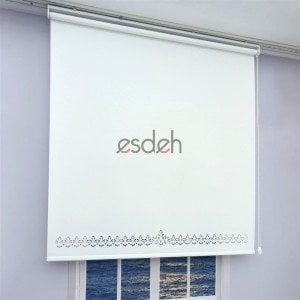 Kırık Beyaz Lazer Stor Perde - Orta Kalın Kumaş