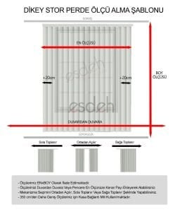 Gri Dikey Stor Perde - İşyeri Ofis Perdesi - Mat Kalın Stor