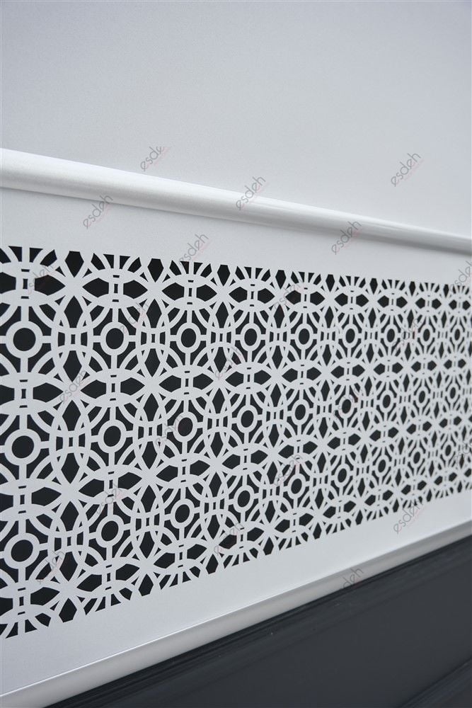 Beyaz Lazer Stor Perde - Gümüş Lama Detaylı - Orta Kalın Kumaş