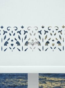 Beyaz Lazer Stor Perde - Orta Kalın Kumaş